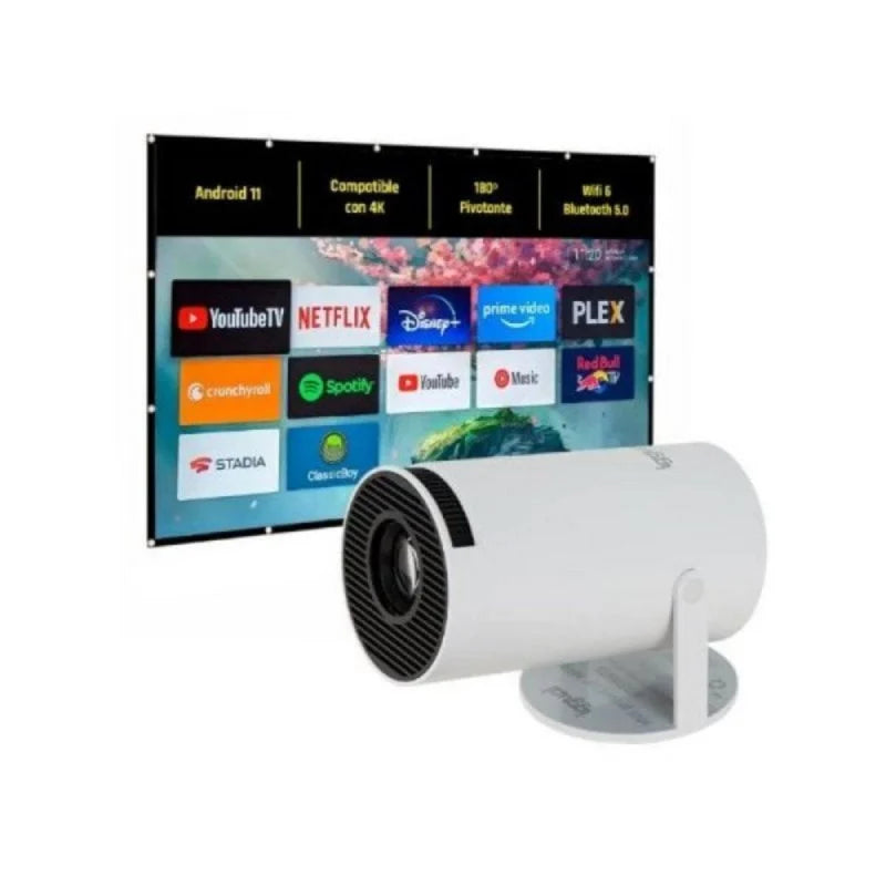 Iggual pack mini proyector + pantalla 120" plegabl