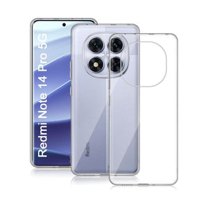 Funda Trasera Silicona Transparente JC para Xiaomi Redmi Note 14 Pro 5G