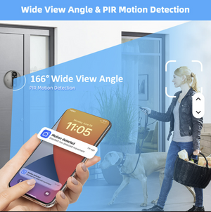 Mirilla visor Digital videocámara Doorbell / cámara de visión nocturna / Pantalla LCD
