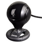 Webcam - Hama 00053950, HD 1280x720p, Para PC y Mac, Micrófono, USB, 360º, Negro