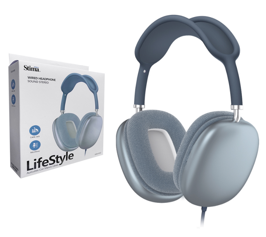 Auriculares con Manos Libres/MicroSD/Jack SAB-A140 AZUL