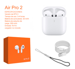 Auriculares Inalámbricos Estéreo con Bluetooth 5.3 Air Pro 2