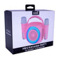 Altavoz Bluetooth Universal Música 6W COOL Mini Karaoke Party + 2 Micrófonos Rosa
