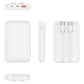 Bateria Externa Power Bank 5000 mAh COOL (2 Cables: TIPO C / Lightning) Blanco