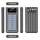Bateria Externa Universal Power Bank 10.000 mAh + Panel Solar COOL (4 Conexiones)