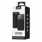 Bateria Externa Universal Power Bank Carga Rápida 22.5W 30.000 mAh (Tipo-C / Lightning) COOL Negro