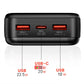 Bateria Externa Universal Power Bank Carga Rápida 22.5W 30.000 mAh (Tipo-C / Lightning) COOL Negro