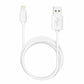 Cable USB Compatible COOL Lightning para iPhone / iPad (1.2 metros) Blanco