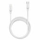 Cable USB Compatible COOL Universal TIPO-C a Lightning (1.2 metros) Blanco