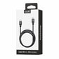 Cable USB Compatible COOL Universal TIPO-C a TIPO-C (1 metro) Negro 3 Amp
