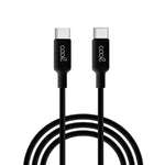 Cable USB Compatible COOL Universal TIPO-C a TIPO-C (1.2 metros) Negro 3 Amp