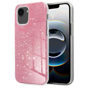 Carcasa COOL para iPhone 16e / 17e Glitter Rosa