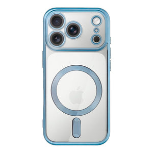 Carcasa COOL para iPhone 17 Pro / 18 Pro Magnética Borde Celeste