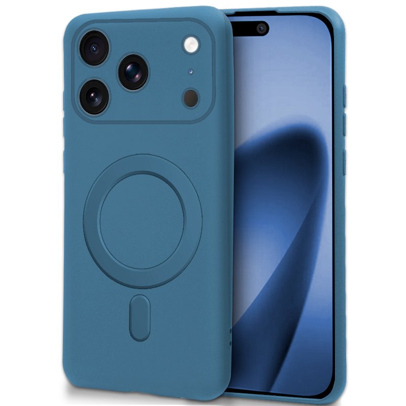 Carcasa COOL para iPhone 17 Pro Max / 18 Pro Max Magnética Cover Azul