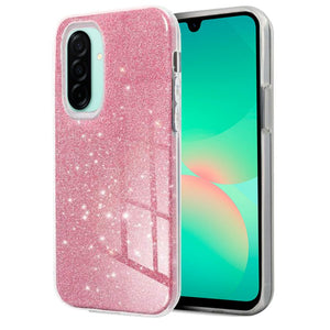 Carcasa COOL para Samsung A266 Galaxy A26 5G / A17 / A17 5G Glitter Rosa