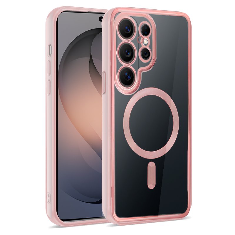 Carcasa COOL para Samsung S948 Galaxy S26 Ultra Magnética Borde Rosa