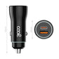 Cargador Coche Cable Tipo C (2x USB + Tipo-C) COOL 38W Kit 2 en 1 Negro