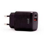 Cargador Red Universal Fast Adapt. (PD) Dual USB-A / USB-C COOL (20W) Negro