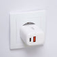 Cargador Red Universal Fast Charger (PD) Dual Tipo-C / USB COOL (20W) Blanco