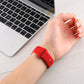 Correa COOL para Apple Watch Series 1 / 2 / 3 / 4 / 5 / 6 / 7 / 8 / 9 / SE (38 / 40 / 41 mm) Goma Rojo
