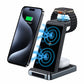 Dock Base Qi Cargador Inalámbrico 3 en 1 COOL Negro