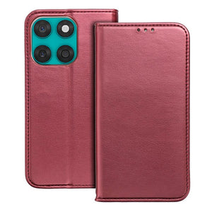 Funda COOL Flip Cover para Motorola Edge 60 / Edge 60 Fusion Liso Burgundy