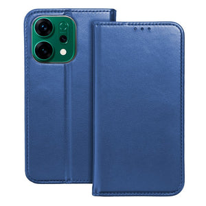 Funda COOL Flip Cover para Oppo Reno 14 5G / 14 F 5G / 14 FS 5G Liso Azul