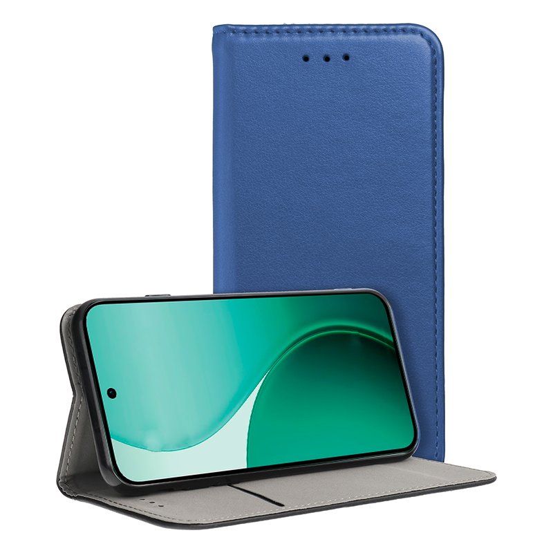 Funda COOL Flip Cover para Oppo Reno 14 5G / 14 F 5G / 14 FS 5G Liso Azul
