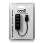 Hub USB 2.0 Universal COOL 4 Puertos USB Negro
