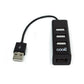 Hub USB 2.0 Universal COOL 4 Puertos USB Negro