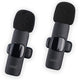 Micrófono Inalámbrico COOL (Pack 2 uds + Adapt. TIPO-C) Universal