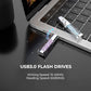 Pen Drive USB x64 GB 3.0 COOL Crystal Blanco