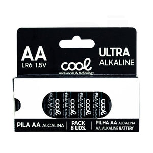 Pilas Alcalinas AA LR6 COOL (Pack 8 uds)