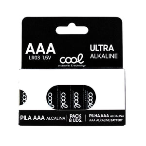 Pilas Alcalinas AAA LR03 COOL (Pack 8 uds)