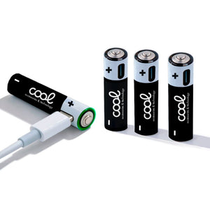 Pilas Alcalinas Recargables TIPO-C AA LR6 COOL (Pack 4 uds)