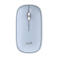 Ratón Inalámbrico COOL Slim Silencioso 2 en 1 (Bluetooth + Adap. USB) Celeste