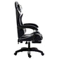 Sillón Gaming Premium COOL Rest Negro-Blanco (Reposapiés)