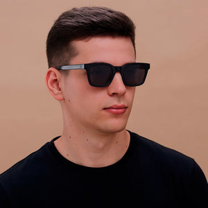 Smart Glasses COOL IA Gafas de Sol Inteligentes Unisex Negro (Llamadas, Música, Traducción)