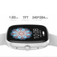 Smartwatch COOL Border Silicona Gris (Llamadas, Salud, Deporte)
